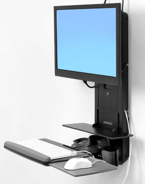 Ergotron Styleview Sit-stand Vertical Lift, Patient Room billede
