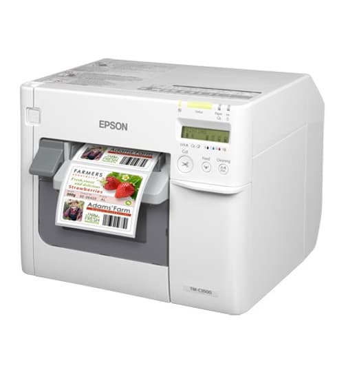 Epson Tm-c3500-värietikettitulostin Usb/lan, Sis. Nicelabel-ohjelmiston