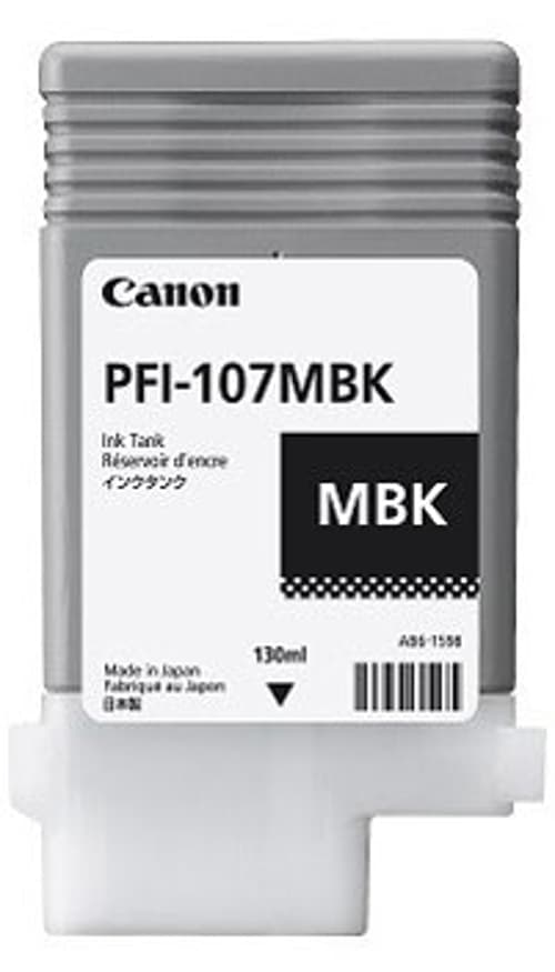 Canon Blæk Matt Sort Pfi-107mbk