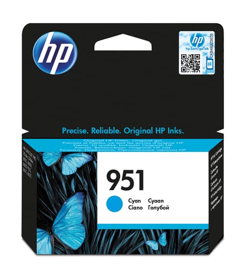 Hp Blæk Cyan No.951 8ml - Oj 251dw/276dw billede