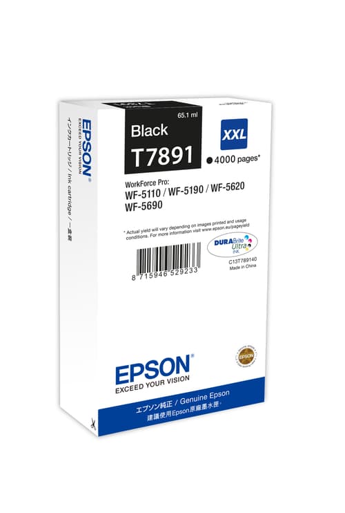 Epson Blæk Sort T7891 Xxl