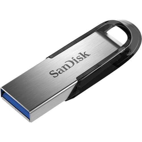 Sandisk Ultra Flair 64gb Usb-a Sort, Sølv