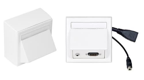 Vivolink Vägguttag Hdmi + 3,5mm Ljud Utanpåliggande