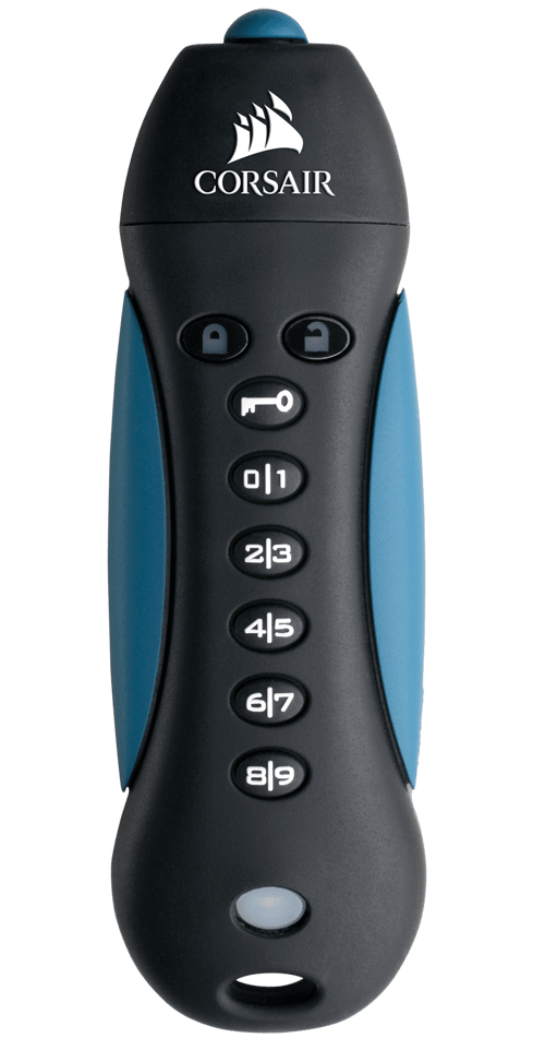 Corsair Padlock 3 64gb Usb-a Svart, Blå