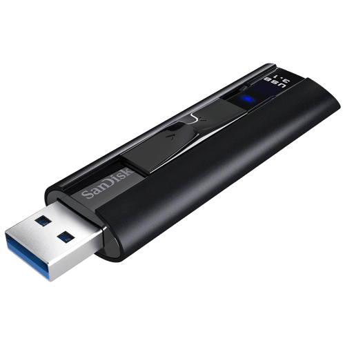 SanDisk Extreme Pro USB-stick 128 GB - USB Type-A 3.2 Gen 1 - Sort
