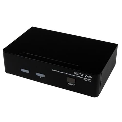 Startech 2 Port Professional Usb Displayport Kvm Switch With Audio