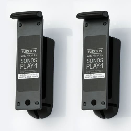 Flexson Vægbeslag Til Sonos One/one Sl/play:1 Sort 2-pak