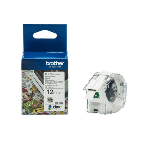 Brother Etikette/farvebånd 12mm Cz-1002 – Vc-500w