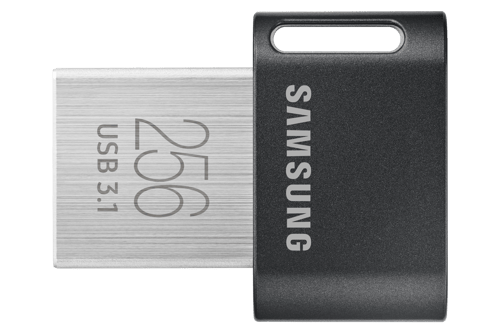 Samsung Fit Plus 256gb Usb-a Harmaa, Hopea