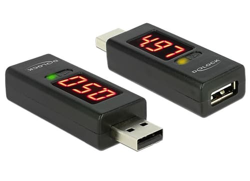 Delock Usb-spännings- Och Strömstyrkekontrollerare