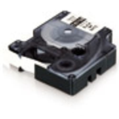 Dymo Tape Rhinopro Permanent Polyesterester 24mm Sort/hvid billede
