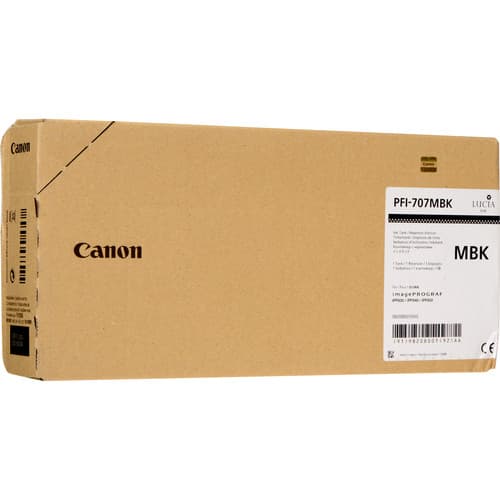 Canon Blæk Matt Sort Pfi-707 Mbk - Ipf830/840/850 billede