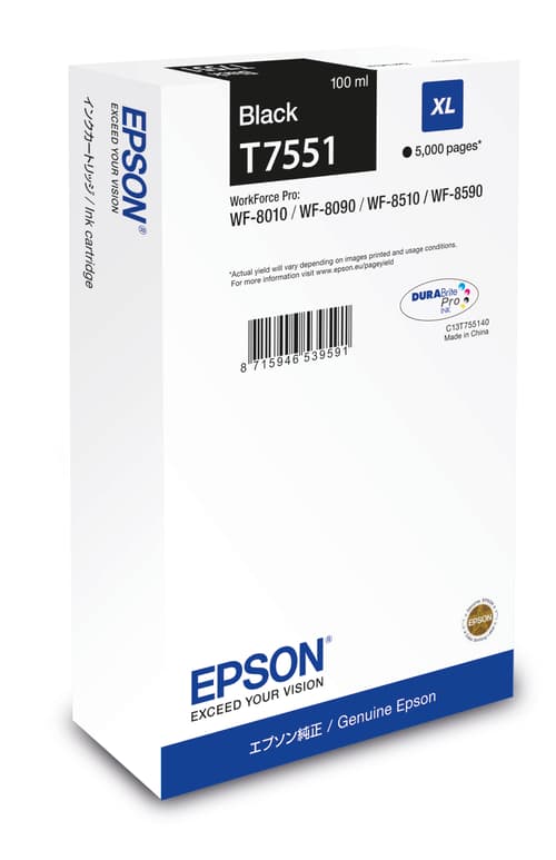 Epson Muste Musta Xl - Wf-8xxx Series