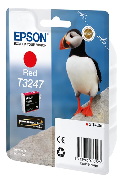 Epson Blæk Rød T3247 - Sc-p400