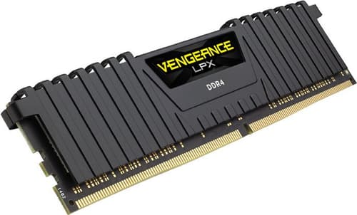 Produktfoto för Corsair Vengeance LPX Black 16GB (1x16GB) / 2666MHz / DDR4 / CL16 / CMK16GX4M1A2666C16