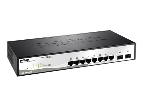 D-Link DGS-1210-10/E smart switch - 8 porte + 2 uplinks