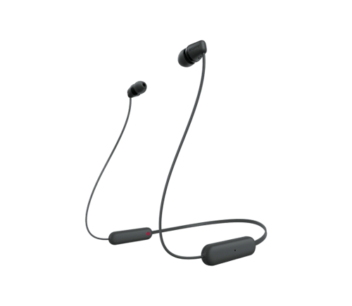 Sony Wi-c100 Trådlösa Hörlurar Med Öronsnäckor Svart