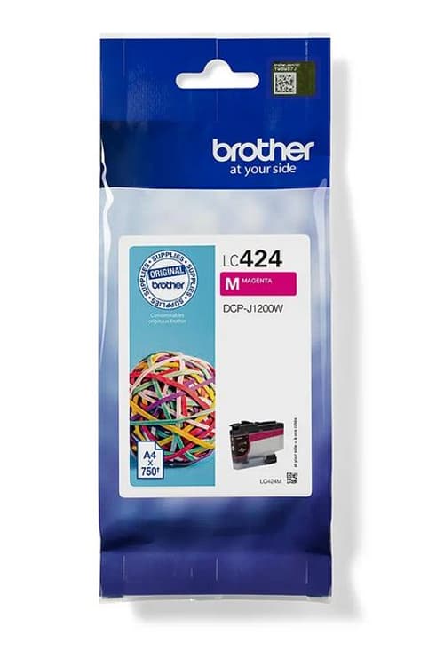 Brother Bläck Magenta 750 Sidor Lc-424m
