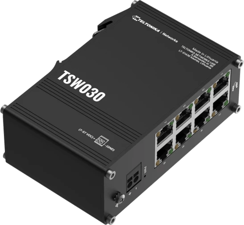 Teltonika Tsw030 8xfe Din Switch billede