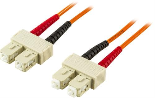 Deltaco Optisk Fiberkabel 1m. Sc Sc Om2 billede