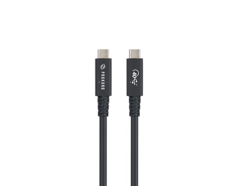 Prokord Cable Usb4 Type C 1.2m Black 40gbps 5a 240w 1.2m Usb-c Usb-c Sort