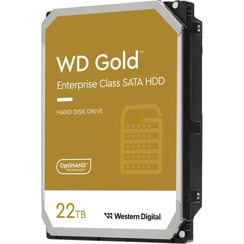 WD Gold WD221KRYZ - Harddisk - Enterprise - 22 TB - intern - 3.5 - SATA 6Gb/s - 7200 rpm - buffer: 512 MB