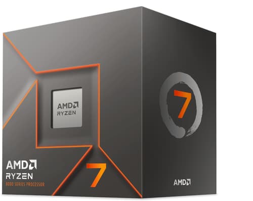 AMD Ryzen 7 8700F Wraith Stealth CPU - 8 kärnor - 4.1 GHz - AMD AM5 - AMD Boxed (med kylare)