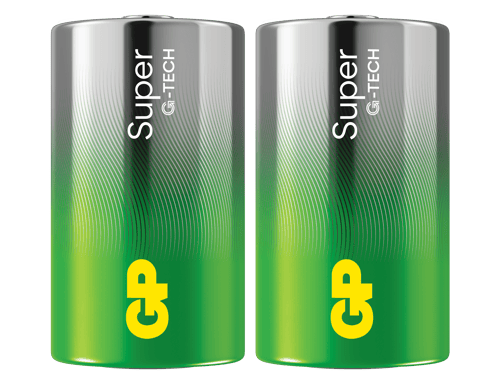 GP Super Alkaline D batt. LR20 2-pak