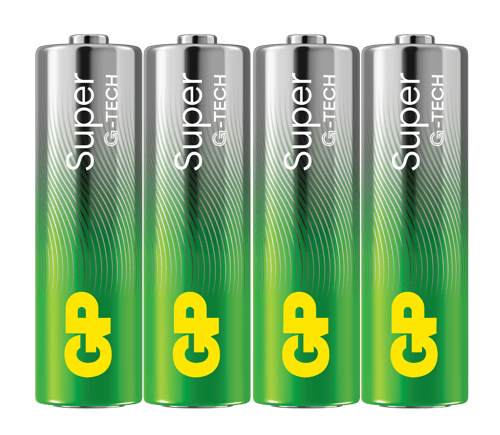 GP Super Alkaline AA batt. LR06 4-pak
