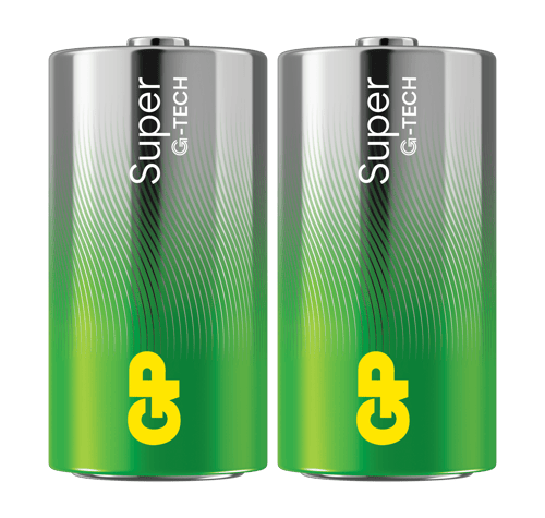 GP Super Alkaline C batt. LR14 2-pak