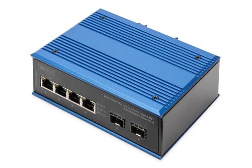 Digitus Dn-651148 Verkkokytkin Hallitsematon Gigabit Ethernet (10/100/1000) Musta, Sininen