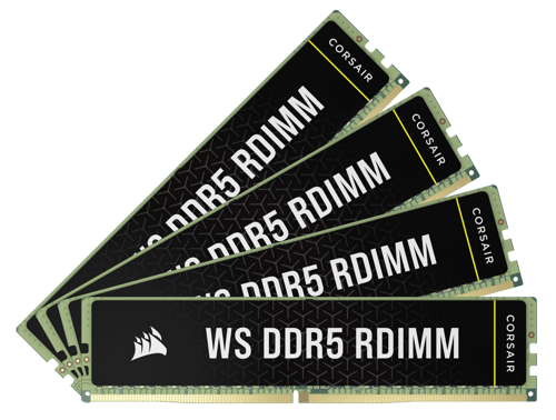 Corsair Ws Ddr5 Ecc Rdimm Expo Xmp 64gb 5,600mt/s 4,800mhz 288-pin Dimm
