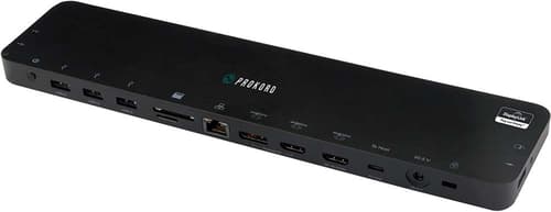 Prokord Usb-c Dokkingstasjon Black Displaylink 80 Watt Usb-c 3.2 Gen 1 (3.1 Gen 1)
