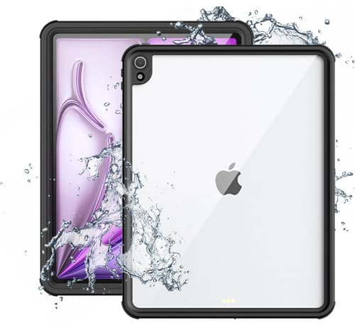 Armor-x Waterproof, Shock & Dust Proof Case Ipad Air 13 tommer (m2), Ipad Air 13 tommer (m3), Ipad Air 13 tommer (m4) Sort