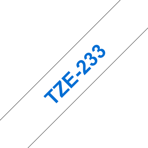 Brother Tape 12mm Tze-233 Blå/hvid