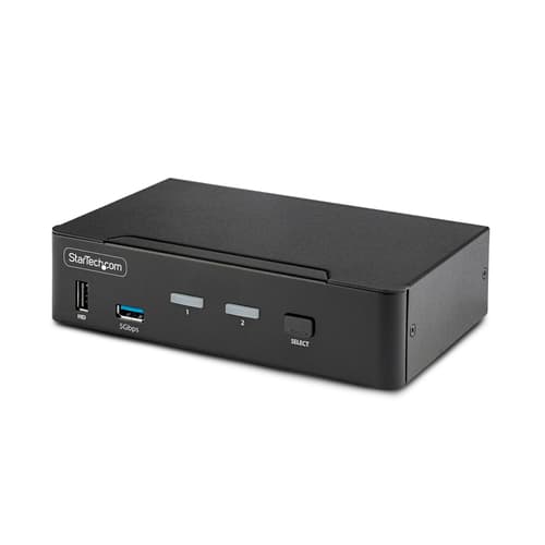 Startech 2-port Displayport Kvm Switch 8k Med Usb Og Audio billede