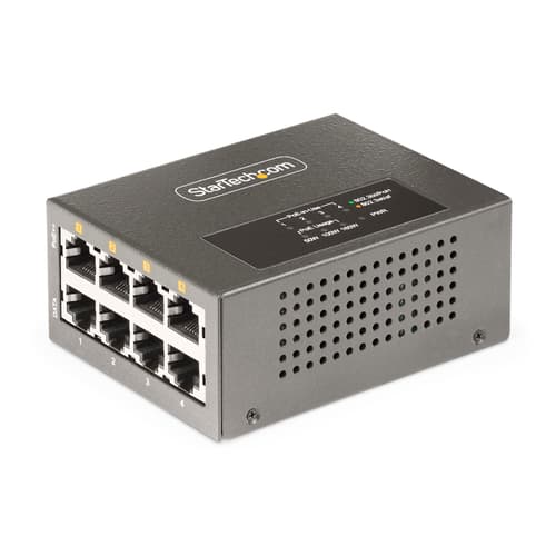 Startech 4-port 5g Poe++ Injector 160w Wall/din Rail Mount billede