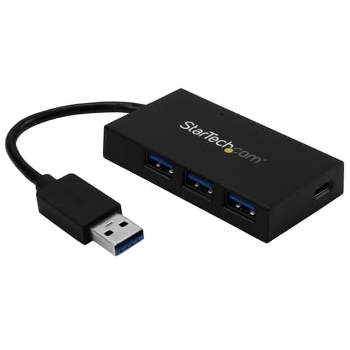 Startech Startech.com Hb30a3a1cfb Grensesnitt-hub Usb 3.2 Gen 1 (3.1 Gen 1) Type-a 5000 Mbit/s Svart