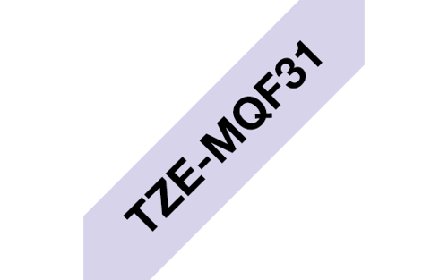 Brother Tejp 12mm Tze-mqf31 Svart/pastellviolett