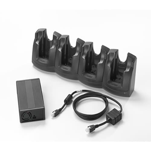Zebra Motorola 4-slot Charge Only Cradle Kit Musta