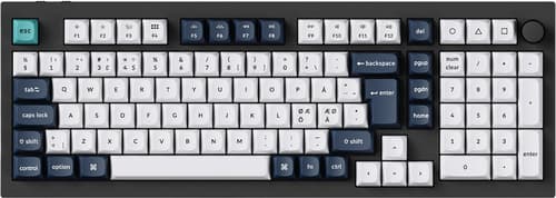 Keychron Q5 MAX 96% Knob Wireless Tri-Mode QMK/VIA - Gateron Jupiter Brown - Gaming Tastatur - Nordisk - Sort