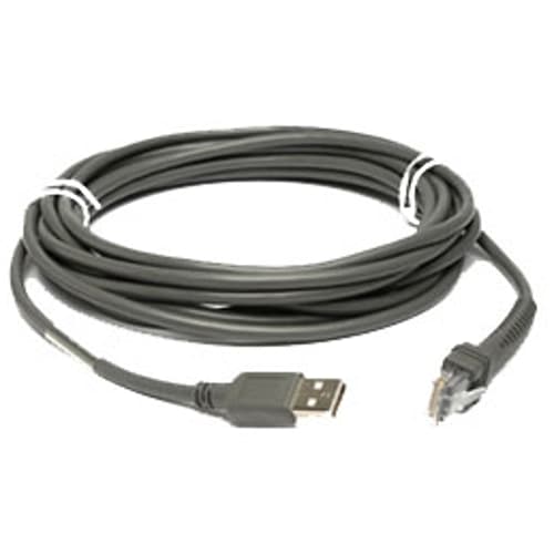 Zebra Kaapeli Usb Type A Uros, 4,5 M, Suora 4.5m Usb-a Harmaa