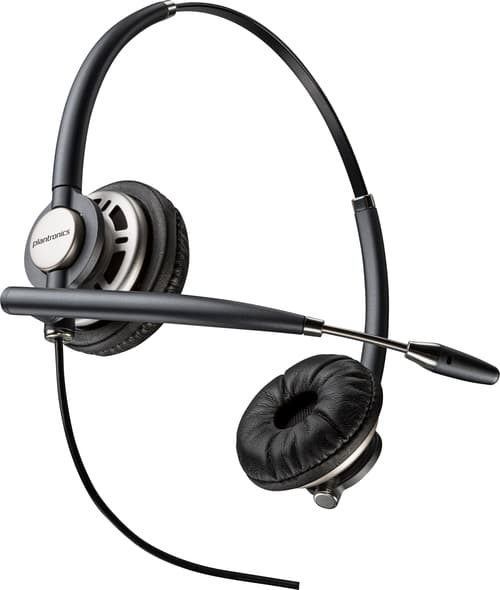 Poly Hp Poly Encorepro 720d Med Quick Disconnect Binauralt Digitalt Headsett Taa Stereo Svart