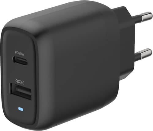 Cirafon Wall Charger 20w Pd/qc 3.0 Musta