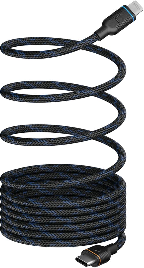 Unisynk Magroll Magnetic Lightning Cable 2m. Sort