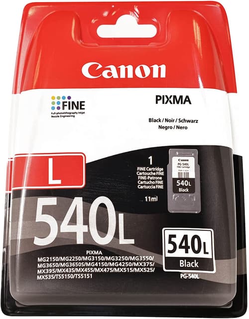 Canon Blæk Sort Pg-540l 300 Sider