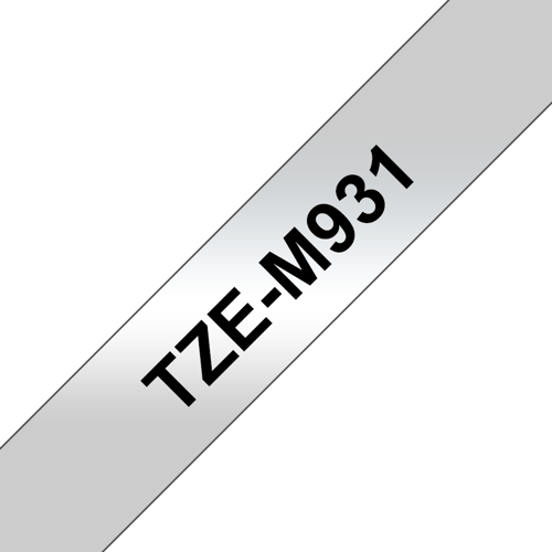 Brother Tape 12mm Tze-m931 Sort/s�lv