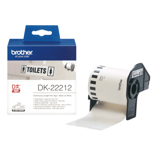 Brother Tape 62mm Sort/hvid