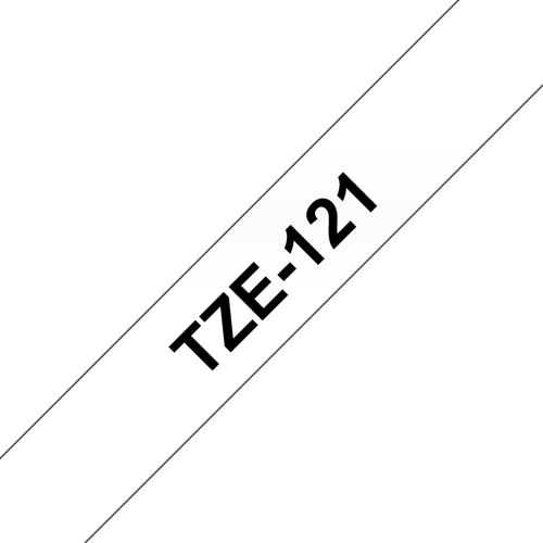Brother Tape 9mm Tze-121 Svart/transparent