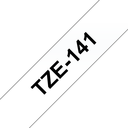 Brother Tape 18mm Tze-141 Svart/transparent